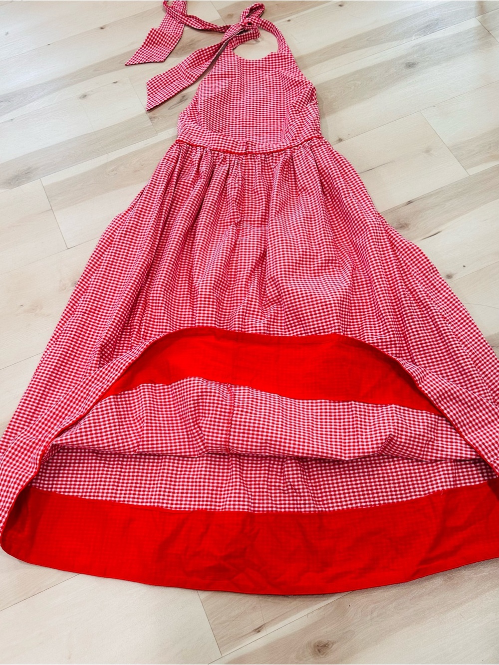 Tuckernuck Red Gingham Marcie Dress Sz M Feminine Costal Preppy Summer Casual - Picture 12 of 15